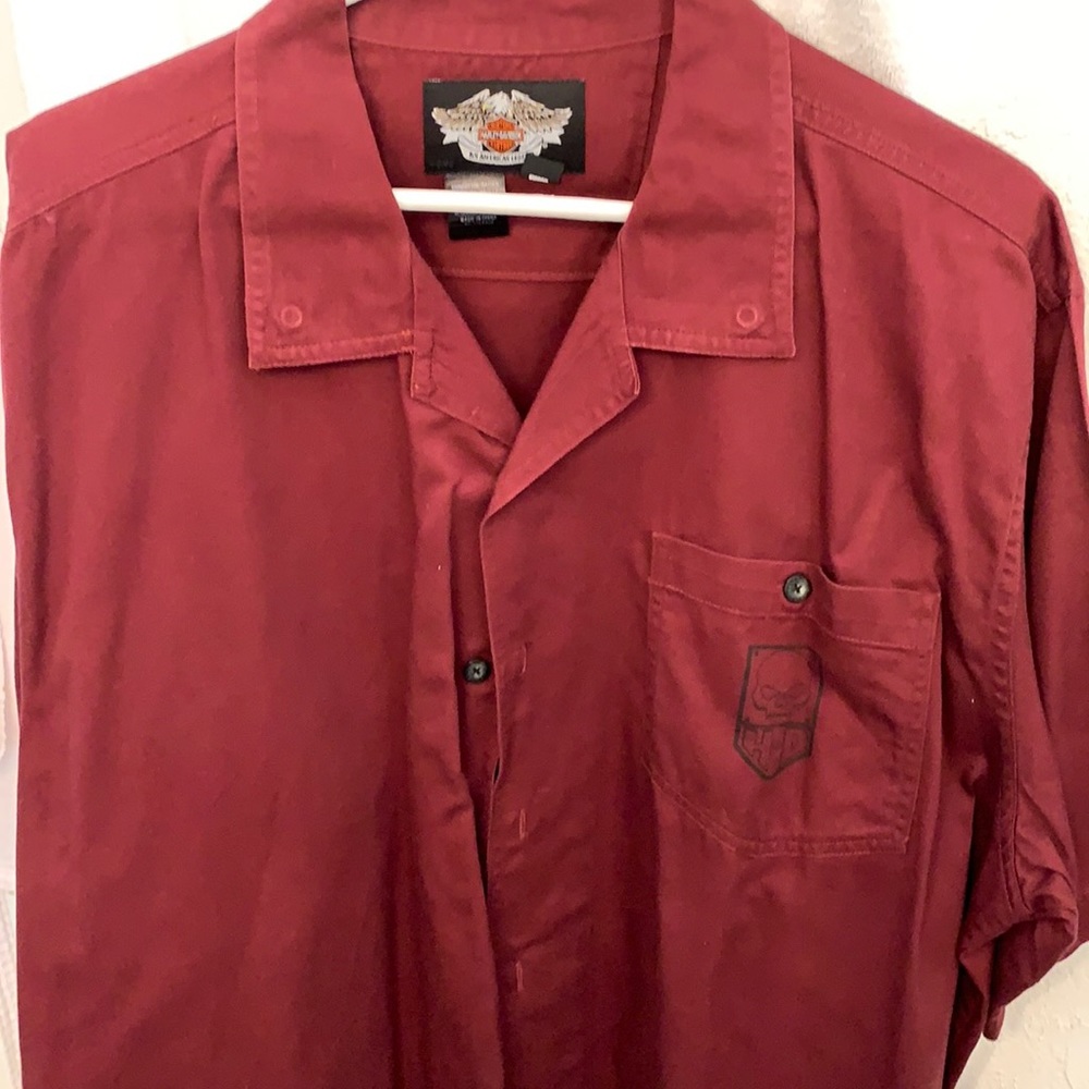 Harley Davidson dress shirt biker